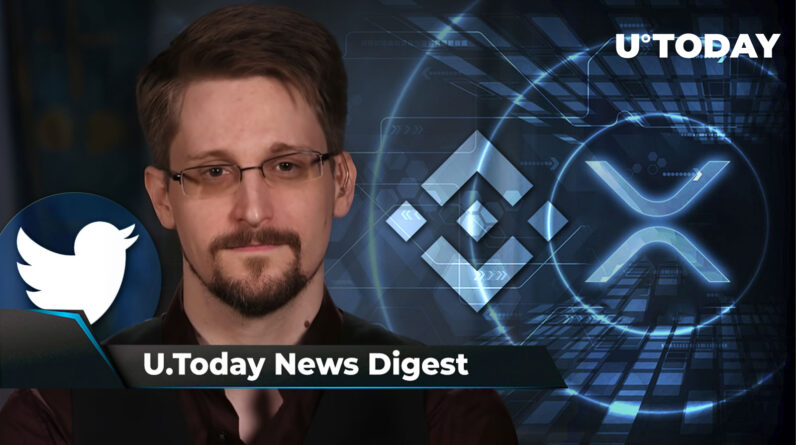 binance-to-move-millions-of-xrp,-shib-burning-extremely-different-since-december,-edward-snowden-wants-to-be-paid-in-btc-as-twitter-ceo:-crypto-news-digest-by-utoday-–-u.today